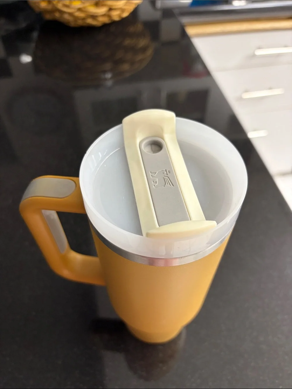 30 OZ Stanley Mustard Yellow Travel Mug with Handle - Picture 5 of 8